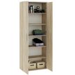 2-door shelf cabinet in sonoma oak finish - Klara