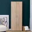 2-door shelf cabinet in sonoma oak finish - Klara