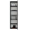 Shelf cabinet in anthracite color - Klara