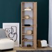 1-door shelf cabinet in sonoma oak finish - Klara