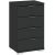 Small Cabinet 4 Drawers Black PRAGA