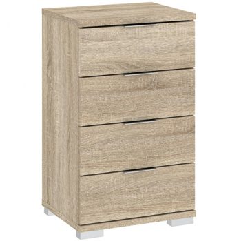 Small Cabinet 4 Drawers Sonoma Oak PRAGA