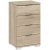 Small Cabinet 4 Drawers Sonoma Oak PRAGA