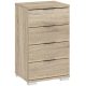 Small Cabinet 4 Drawers Sonoma Oak PRAGA