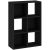 6-compartment bookcase in black color 61 cm - Catchy
