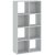 8-compartment bookcase in white color 61 cm - Catchy