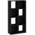 8-compartment bookcase in black color 61 cm - Catchy
