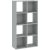 8-compartment bookcase in grey color 61 cm - Catchy