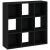 9-compartment bookcase in black color 91 cm - Catchy