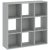 9-compartment bookcase in grey color 91 cm - Catchy