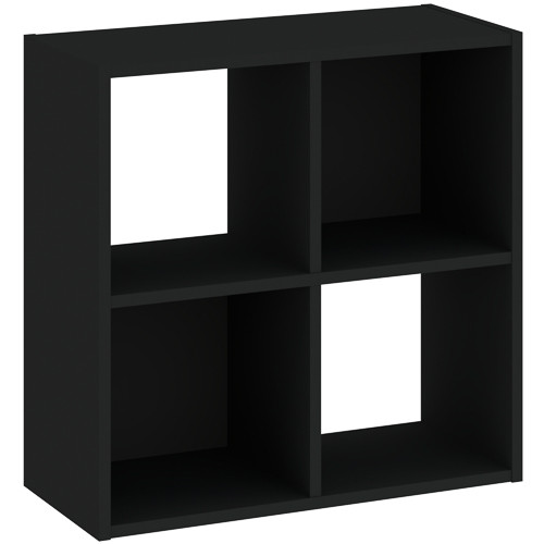 Könyvespolc 4 Rekeszes Fekete Színben CATCHY 61,5 cm