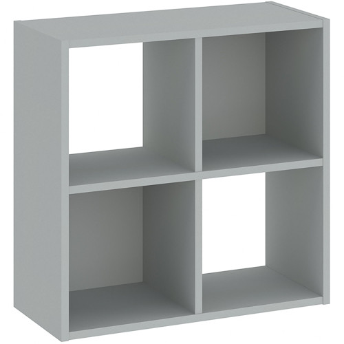 CATCHY bookcase 4 compartments grey