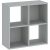 CATCHY bookcase 4 compartments grey