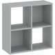 CATCHY bookcase 4 compartments grey