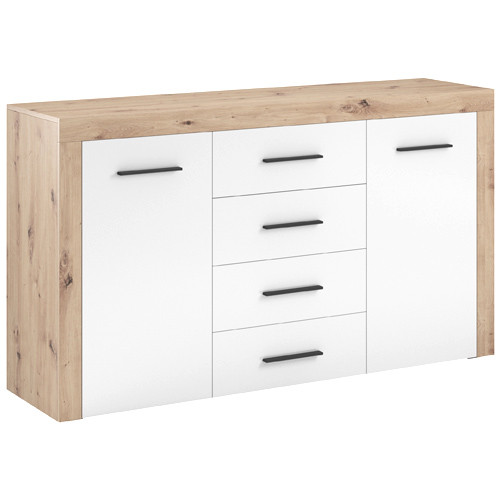 Chest of drawers in white color 179 cm - Viena Cabinet