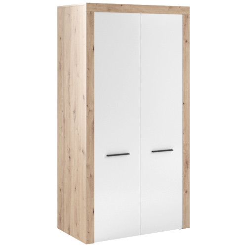 Wardrobe Oak/White 100 cm GAMA