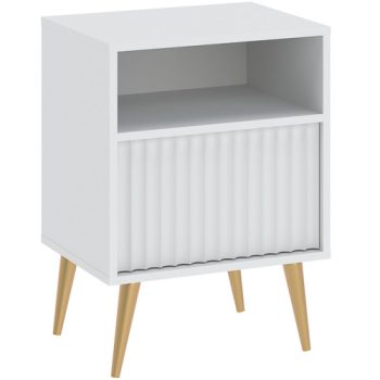 Bedside table BARCELONA white