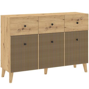 Wardrobe BERNO 150 cm anthracite and white