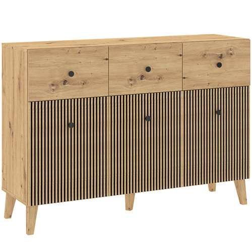 Wardrobe BERNO 150 cm anthracite and white