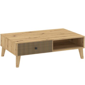 Konferenčný stolík BERLIN 100 cm 2 zásuvky