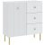 VIENA Chest of Drawers White/Gold 91 cm