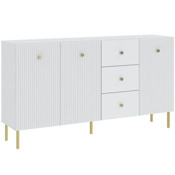 Chest of drawers in white color 135 cm - Viena Cabinet