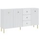 Chest of drawers in white color 135 cm - Viena Cabinet
