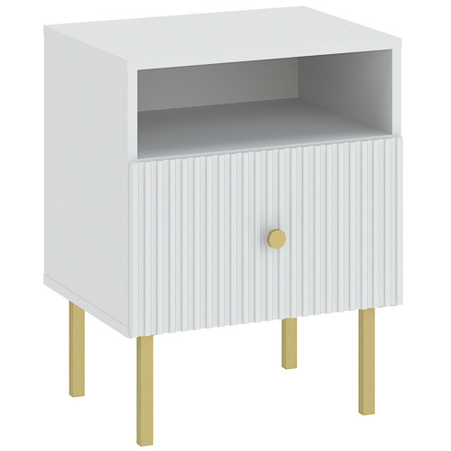 VIENA Bedside Table White