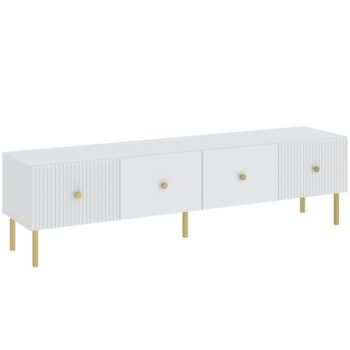 Tv Állvány Fehér Színben. VIENA LOWBOARD 180 cm.