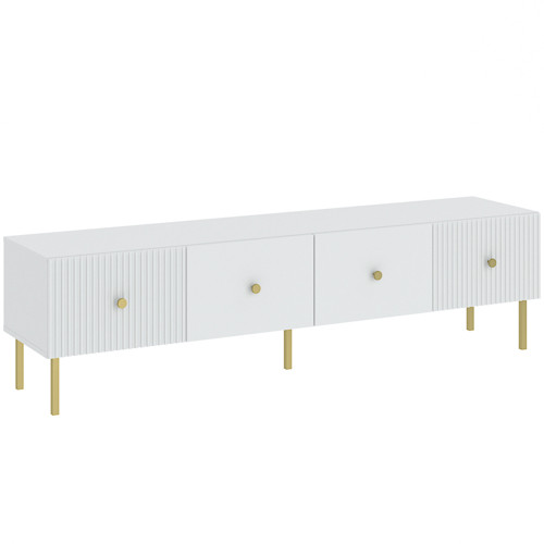 TV Stand 180 cm White VIENA LOWBOARD