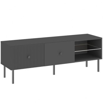 Tv Állány Fekete Színben. VIENA LOWBOARD 135 cm.