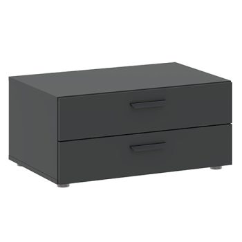 BASIC 2 Fiókos Alsószekrény Antracit Színben. 74 cm.