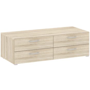 BASIC Komód Tölgy Színben  110 cm 4S