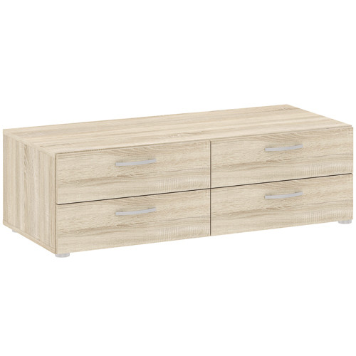 Chest of drawers BASIC 110 cm oak 4 drawers