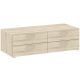 Chest of drawers BASIC 110 cm oak 4 drawers