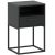 CADRO NR5 Bedside Table with Drawer Dark Grey 40 cm Push-to-Open