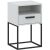 CADRO NR5 Bedside Table with Drawer White 40 cm Push-to-Open