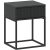 CADRO NR1 Bedside Table Black 40 cm Push-to-Open