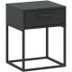 CADRO NR3 Bedside Table Dark Grey 40 cm