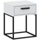 CADRO NR3 Bedside Table White 40 cm