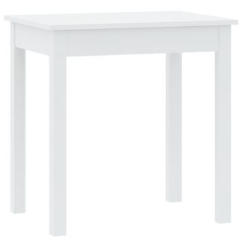 Dining Table White 75x55 cm SENDI