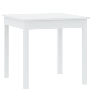 SENDI Étkezőasztal Fehér Színben. 80x80 cm.