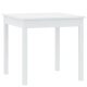 SENDI Étkezőasztal Fehér Színben. 80x80 cm.