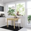 SENDI Étkezőasztal Tölgy Színben 80 cm