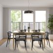 SENDI Étkezőasztal Tölgy Színben 160 cm