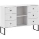 Chest of drawers in white color with drawer 71.5 cm - Easy