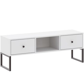 Tv Állvány Fehér Színben. LINEA 115 cm.