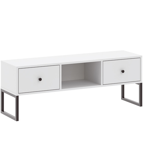 Tv Állvány Fehér Színben. LINEA 115 cm.