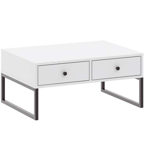 Modern Coffee Table White 77x60x36 cm LINEA