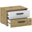 Desk BASIC TWO 100 cm oak and white